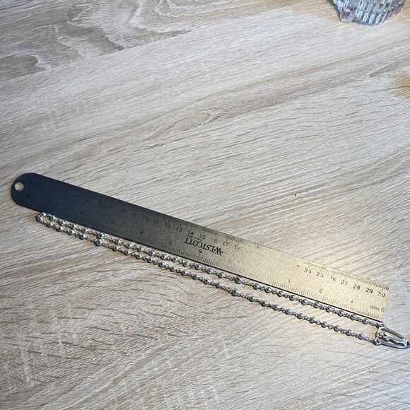 VINTAGE ALL STERLING SILVER ROSARY by CREED - 24 G 17” - CLASSIC ELEGANCE - Picture 10 of 11